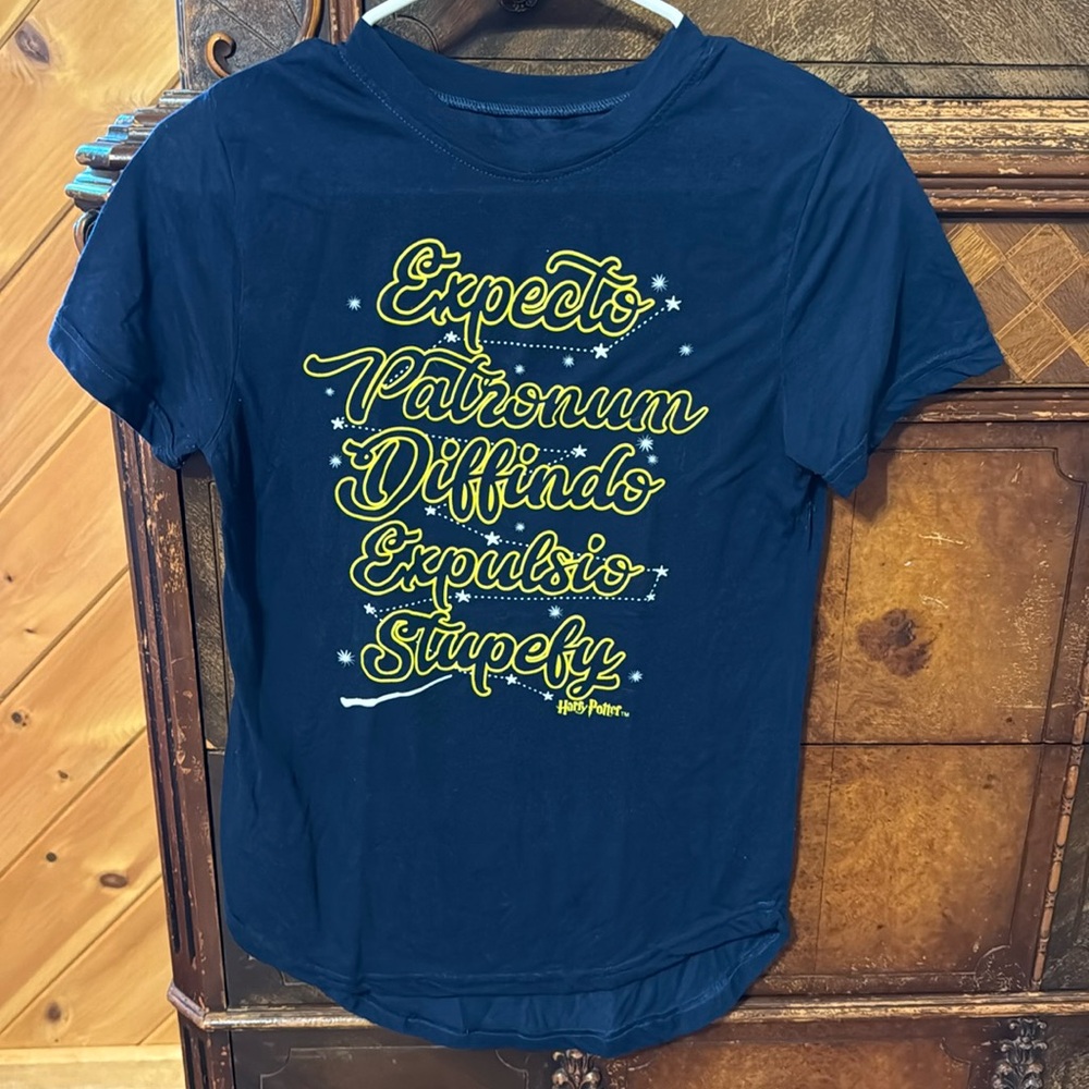 Harry Potter Expecto Patronum Juniors Medium 7/9 Tshirt